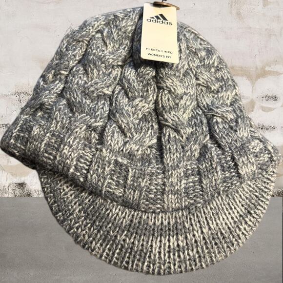Adidas NWT Women's Crystal 2 Brimmer Hat in Medium Gray - Picture 3 of 6